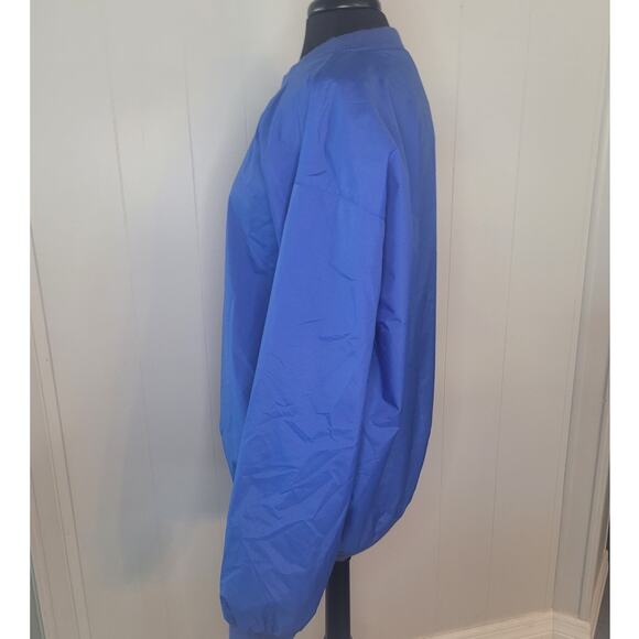 VTG Holloway Windbreaker Pullover Jacket Men’s L Blue V-Neck 90s GUC - Picture 4 of 11